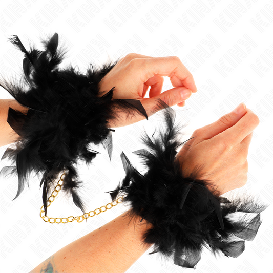 KINK - SPRING HAND CUFFS WITH GOLD CHAIN MODEL 1