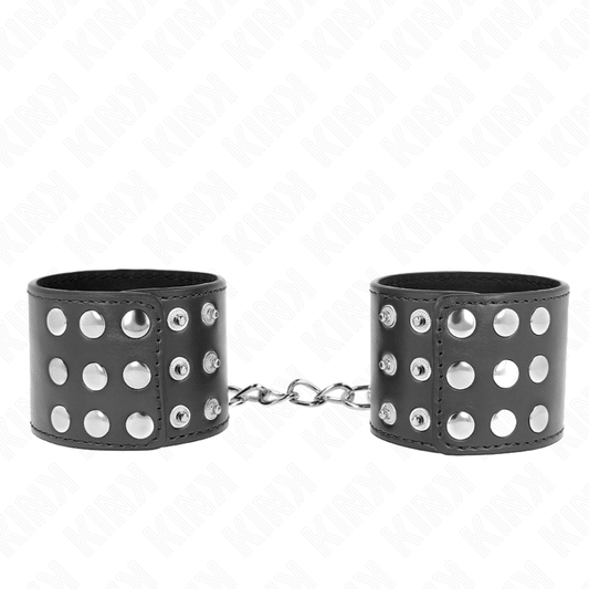 KINK - ESPOSAS CON CIERRE DE PRESIÓN NEGRAS AJUSTABLES 19-24 CM X 5,5 CM