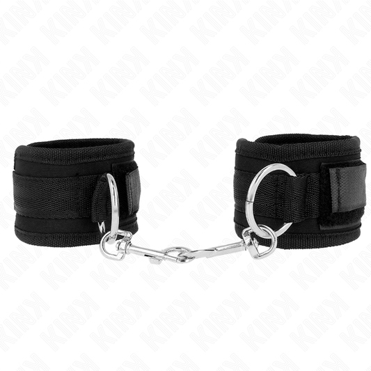 KINK - WRIST CUFFS BLACK ADJUSTABLE 18-35 CM X 6 CM