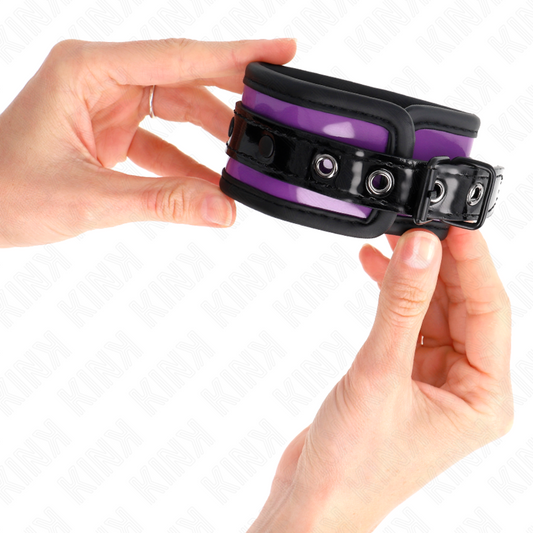 KINK - NEOPRENE WRIST CUFFS LIGHT PURPLE ADJUSTABLE 21-28 CM X 5 CM