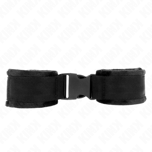 KINK - ESPOSAS DE NYLON CON CIERRE DE VELCRO ROJO-NEGRO MODELO 1 AJUSTABLE 25-35 CM X 6 CM
