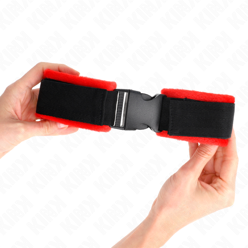 KINK - ESPOSAS DE NYLON CON VELCRO, NEGRAS, MODELO 1, AJUSTABLES, 25-35 CM X 6 CM