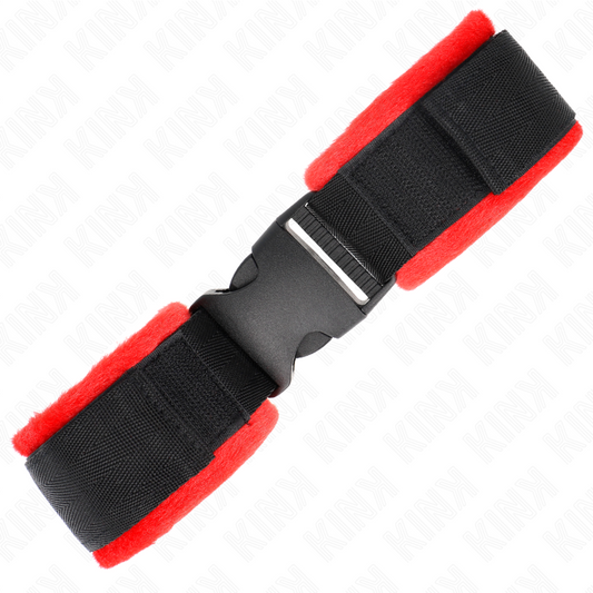KINK - ESPOSAS DE NYLON CON VELCRO, NEGRAS, MODELO 1, AJUSTABLES, 25-35 CM X 6 CM