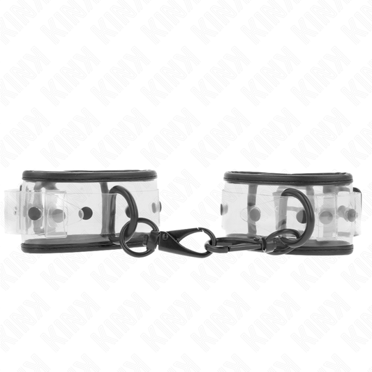 KINK - TRANSPARENT WRIST CUFFS ADJUSTABLE 18-30 CM X 5.5 CM