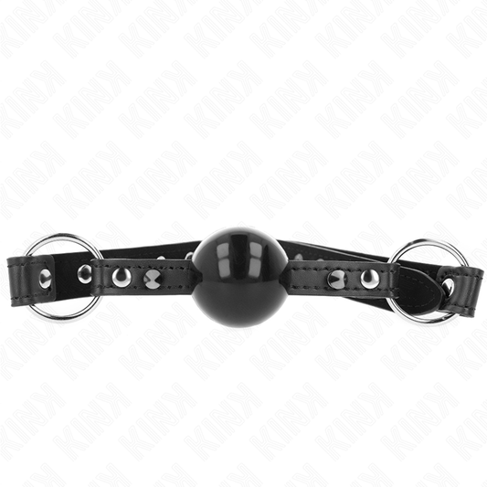KINK - BALL 4 CM GAG WITH POINT RIVET AND SNAP CLOSURE 65 x 2 CM