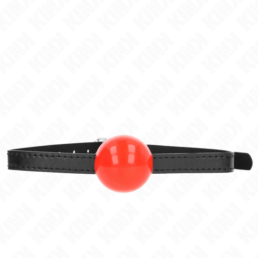 KINK - RED SINGLE HARD BALL 4 CM GAG 65 x 1.5 CM