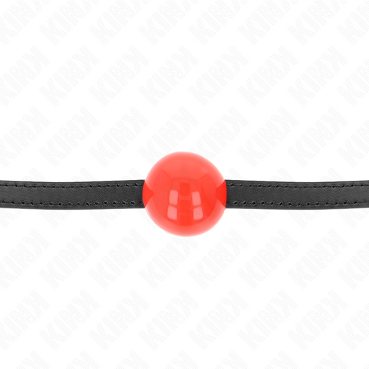 KINK - RED SINGLE HARD BALL 4 CM GAG 65 x 1.5 CM