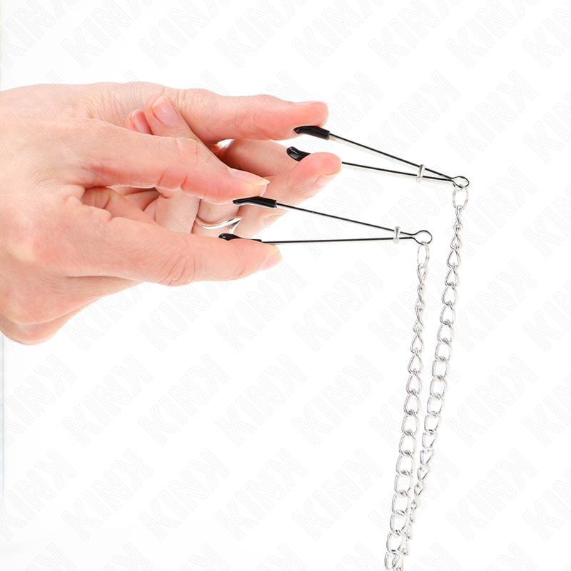 KINK - TRIPLE NIPPLE AND DICK CLAMPS WITH CHAIN MODEL 1