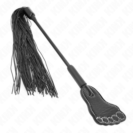 KINK - FOOT-SHAPED PADDLE WITH TASSEL WHIP 31 CM