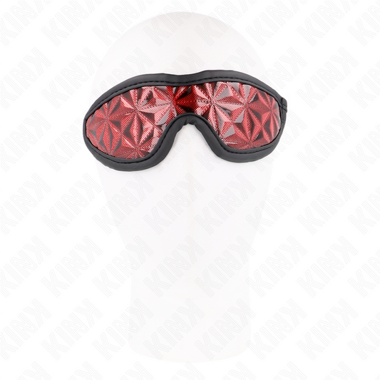 KINK - RED HEADBAND WITH DIAMOND PATTERN 20.5 x 6 CM