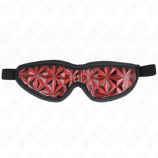 KINK - RED HEADBAND WITH DIAMOND PATTERN 20.5 x 6 CM