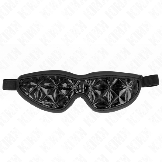 KINK - BLACK HEADBAND WITH DIAMOND PATTERN 20.5 x 6 CM