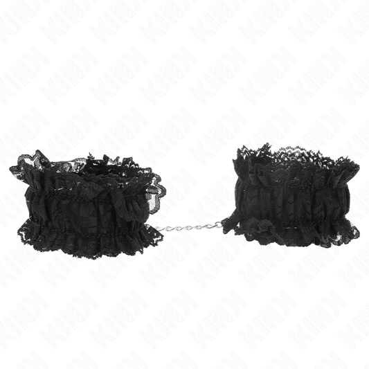 KINK - PUÑETA ELÁSTICA DE ENCAJE NEGRO
