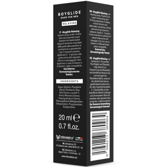 INTIMATELINE - BOYGLIDE ANAL SPRAY RELAJANTE ANAL 20 ML