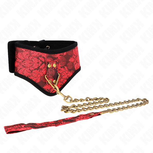 KINK - SCANDAL MODEL NECKLACE WITH LACE RIBBON 75 CM 44 X 10 CM