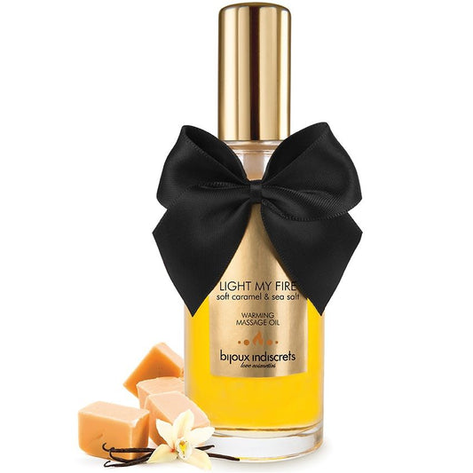 BIJOUX - ACEITE DE MASAJE EFECTO CALOR SABOR A CARAMELO