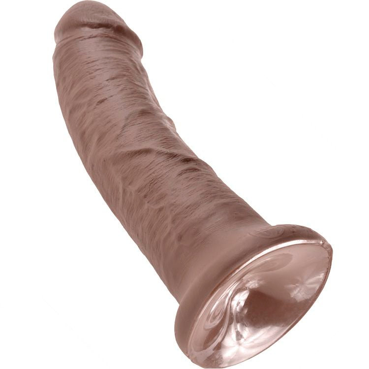 KING COCK - 8 POLLAS MARRONES 20,3 CM