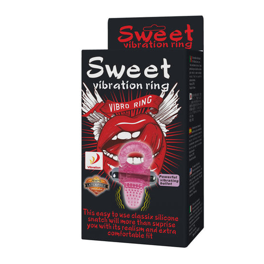 BAILE - SWEET ABS 10 RITMOS ANILLO VIBRADOR ROSA CENIS ANILLO
