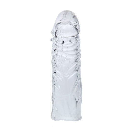 BAILE - FUNDAS PARA EL PENE DE SILICONA ESTIMULANTE ROSA DE 13 CM