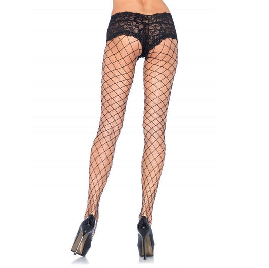 LEG AVENUE - PANTALONES DE COLA DE PEZ CON SHORTS DE ENCAJE