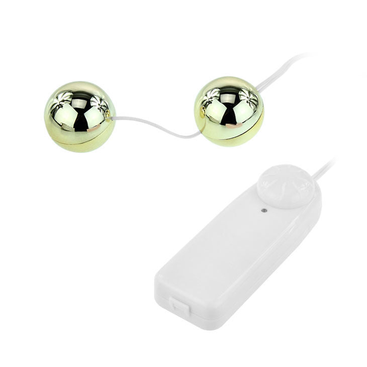BAILE - GOLDENER VIBRATOR MIT CHINESISCHEN BÄLLEN