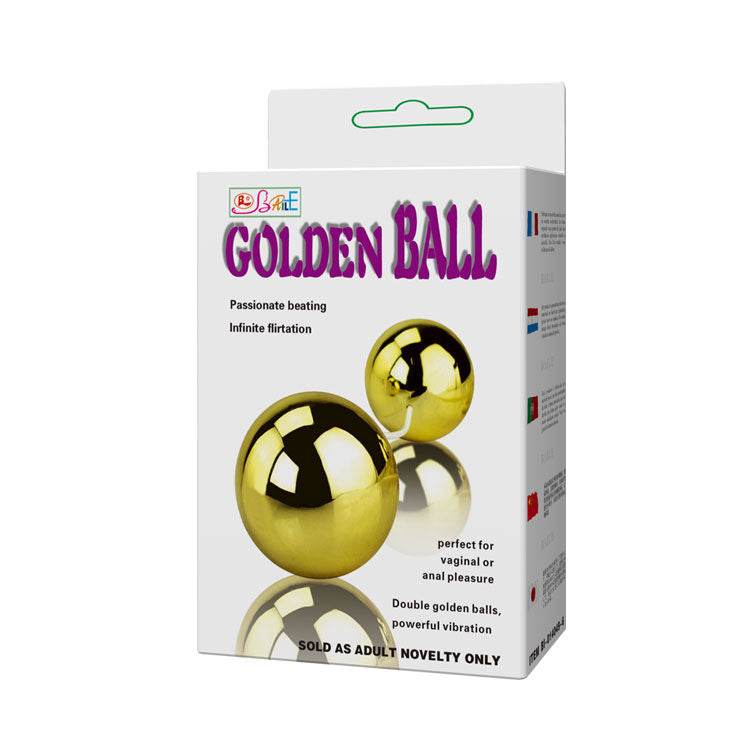 BAILE - GOLDENER VIBRATOR MIT CHINESISCHEN BÄLLEN
