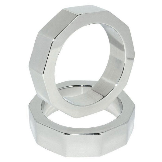 METAL DURO - ANILLO DE TUERCA PARA PENE Y TESTÍCULO 45 MM