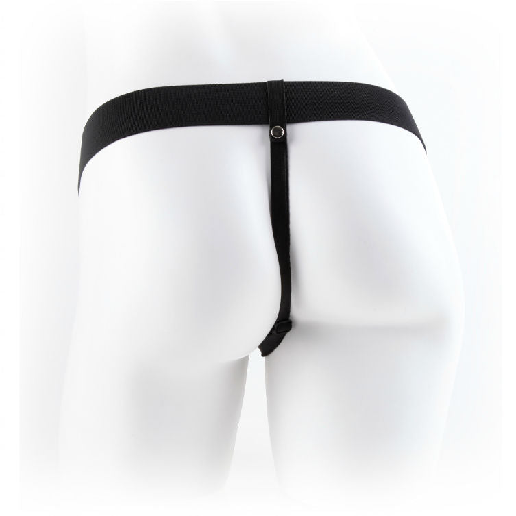 FETISH FANTASY SERIES - 11 HOLLOW STRAP-ON VIBRIEREN MIT BÄLLEN 27,9CM FLEISCH