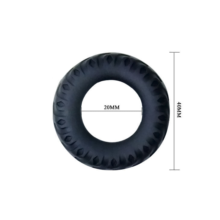 BAILE - TITANIUM COCKRING BLACK GREEN 2 CM