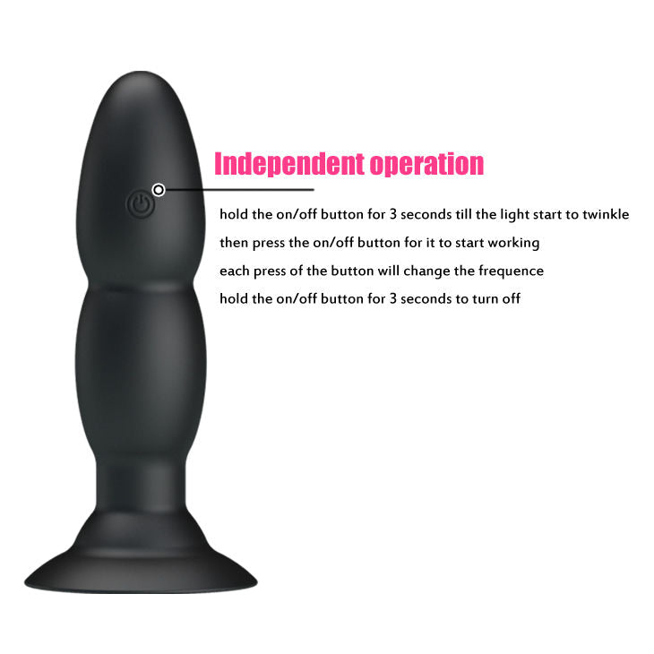 PLUG VIBRATOR UND ROTATION - MIT FERNBEDIENUNG