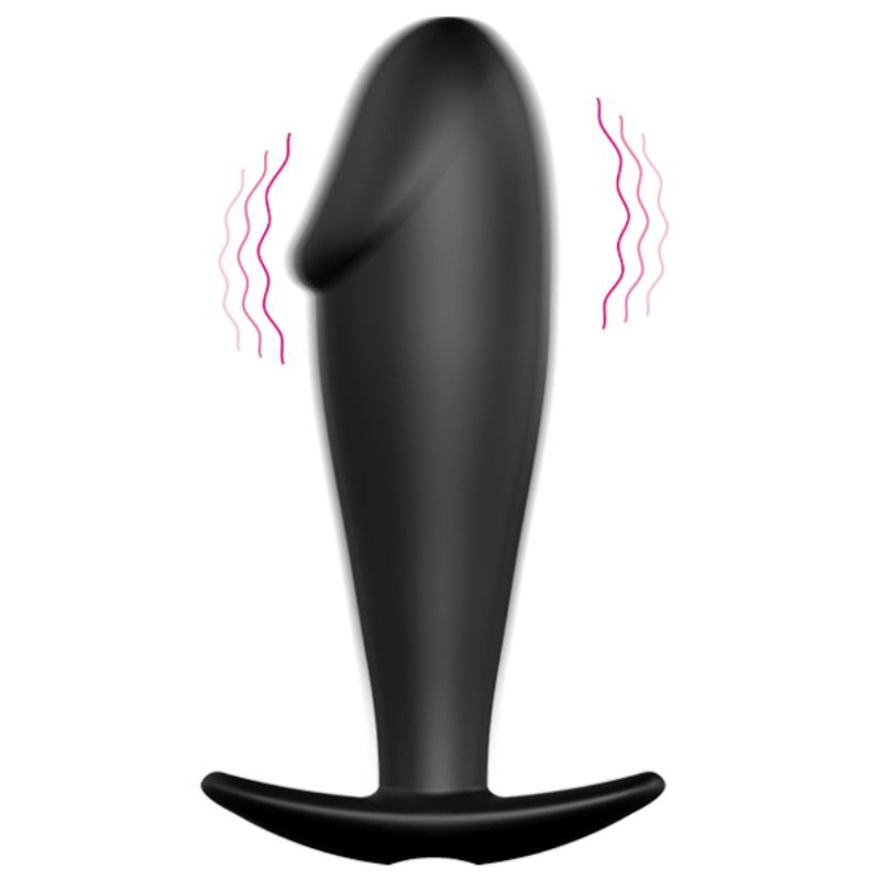 SILIKON ANAL PLUG PENIS FORM UND 12 VIBRATIONSMODI
