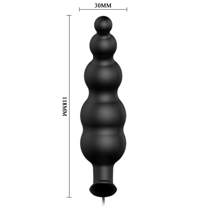 ANALPLUG AUS SILIKON EXTRA STIMULATION UND 12 VIBRATIONSMODI