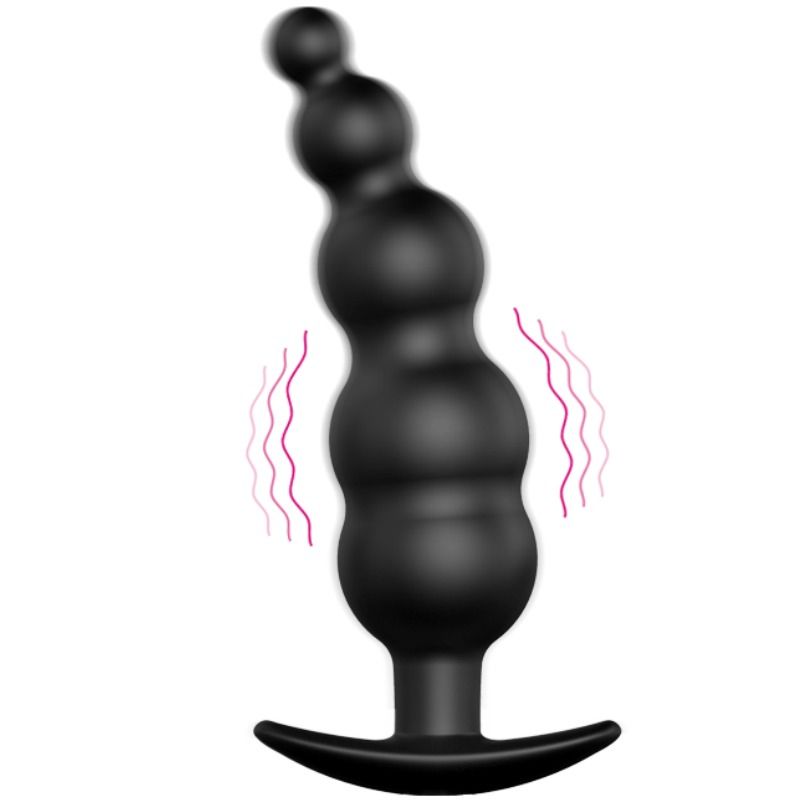 ANALPLUG AUS SILIKON EXTRA STIMULATION UND 12 VIBRATIONSMODI