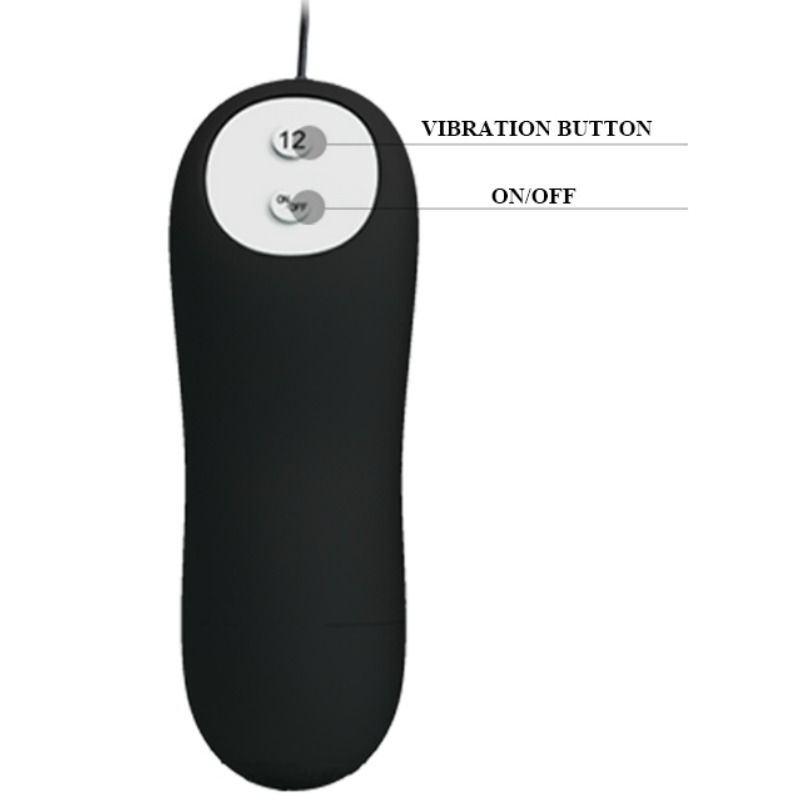 ANAL PLUG ANKERFORM SILIKON 12 VIBRATIONSMODI SCHWARZ
