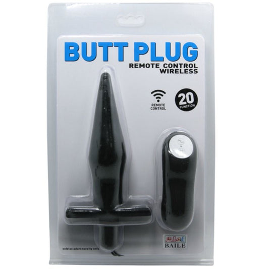 BAILE - PLUG ANAL CON VIBRACIÓN NEGRO