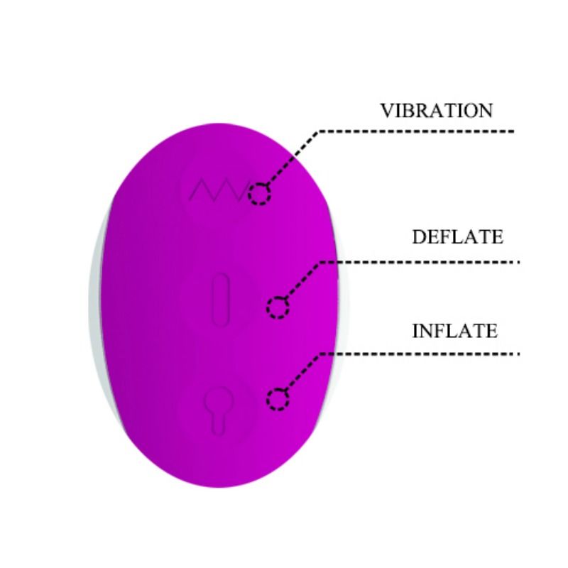 PRETTY LOVE - DEMPSEY W AUFBLASBARER VIBRATOR