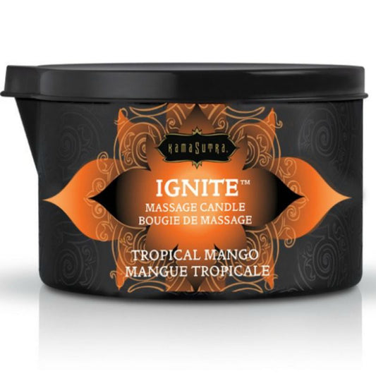 KAMASUTRA - VELA DE MASAJE CON MANGO TROPICAL 170 GR