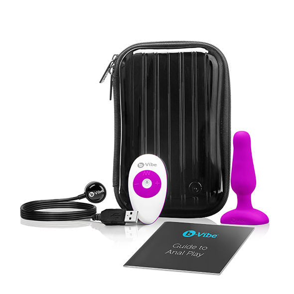 B-VIBE - PLUG ANAL PARA NOVATOS CON CONTROL REMOTO FUCSIA
