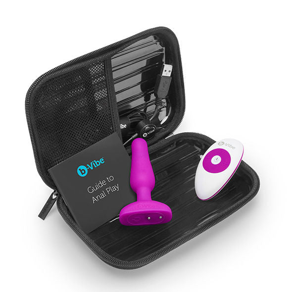 B-VIBE - PLUG ANAL PARA NOVATOS CON CONTROL REMOTO FUCSIA