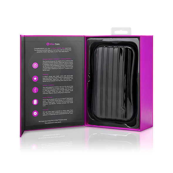 B-VIBE - PLUG ANAL PARA NOVATOS CON CONTROL REMOTO FUCSIA