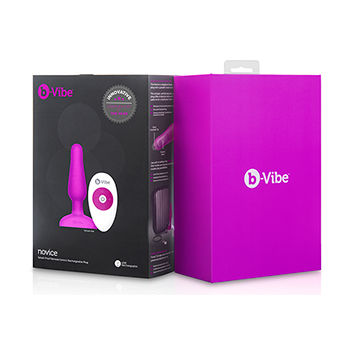 B-VIBE - PLUG ANAL PARA NOVATOS CON CONTROL REMOTO FUCSIA