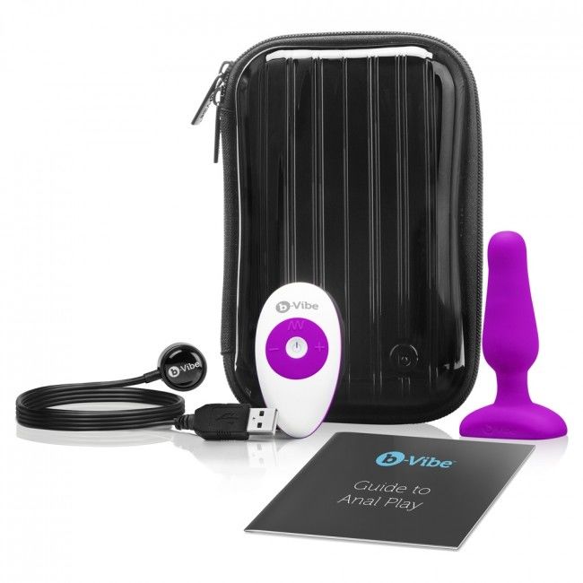 B-VIBE - PLUG ANAL PARA NOVATOS CON CONTROL REMOTO FUCSIA