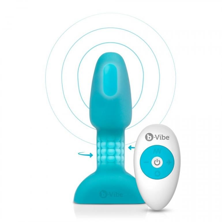 RIMMING ANALPLUG MIT FERNBEDIENUNG, PETITE TEAL
