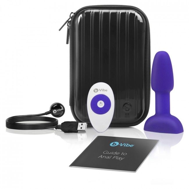 B-VIBE - PLUG ANAL RIMMING CON CONTROL REMOTO PETITE LILA