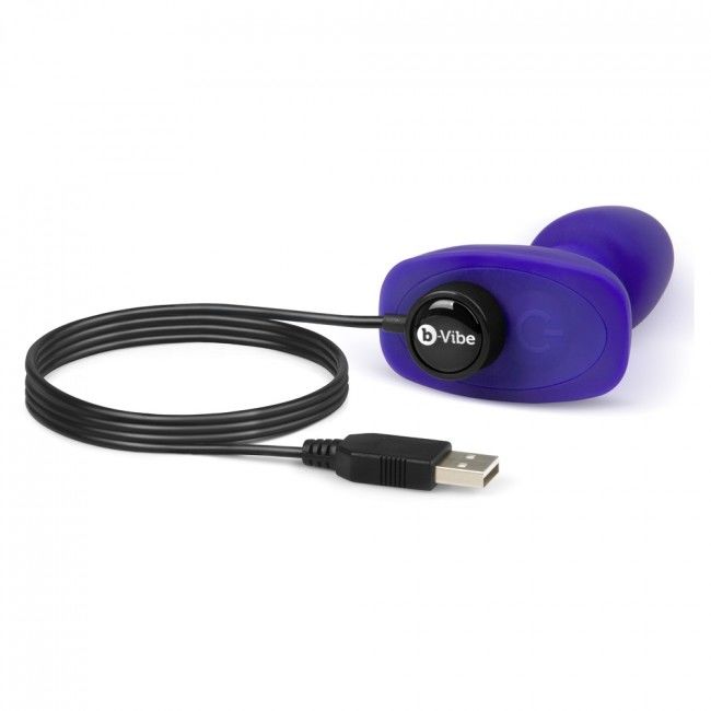 B-VIBE - PLUG ANAL RIMMING CON CONTROL REMOTO PETITE LILA