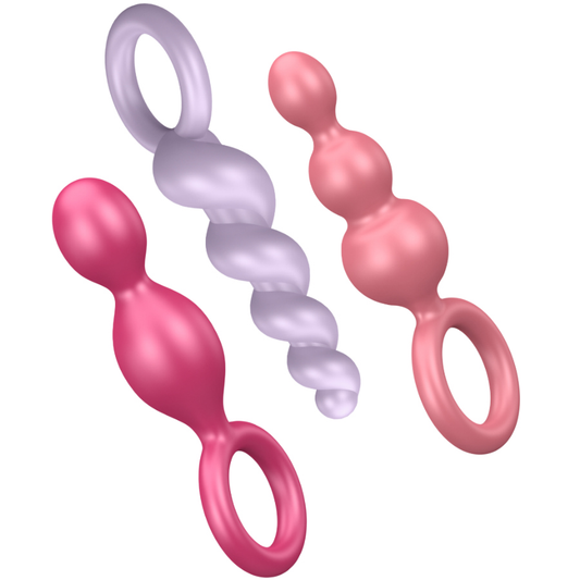 SATISFYER - SET ANALPLUGS 3 ST TRICOLOR