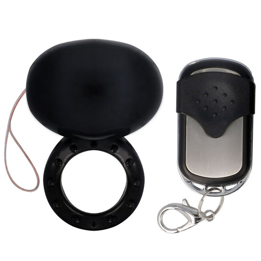 SPIRIT - ANILLO VIBRADOR PARA EL PENE CON CONTROL REMOTO NEGRO
