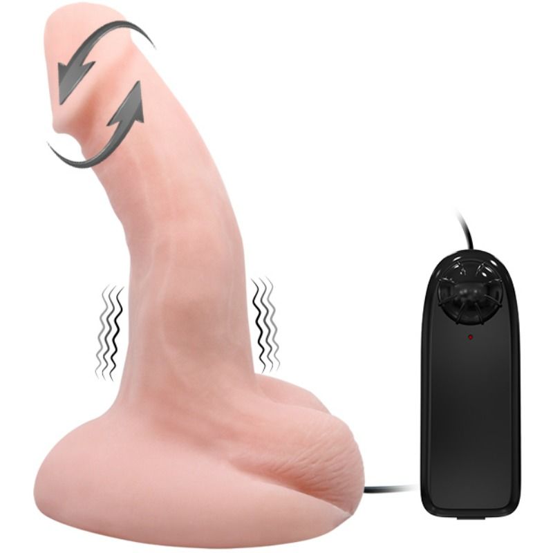 BAILE - DILDO VOLUNTARIO CON FUNCIÓN DE VIBRACIÓN Y ROTACIÓN