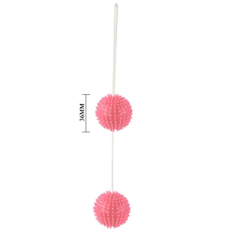 BAILE - ROSA STRUKTURIERTE BÄLLE 3.6 CM. EIN TIEFES VERGNÜGEN