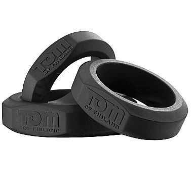 TOM OF FINLAND - 3-PIECE SILICONE COCK RING SET
